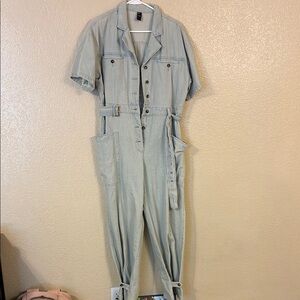 Cider Light Blue Jumpsuit